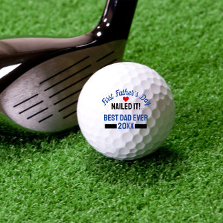 Erster Vatertag Nailed It Andenken Anpassbar Golfball