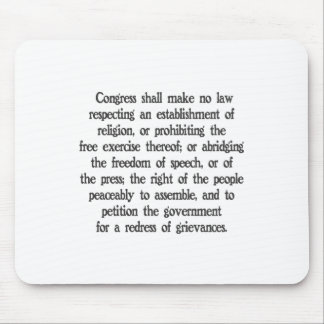 Erster Verfassungszusatz Mousepad