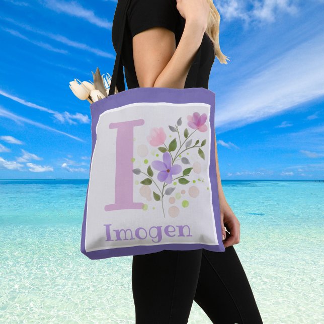 Erster Vorname Name Imogen mit Blume Tasche (Imogen Shoulder Bag)
