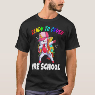 Erster Vorschultag für Kinder Einhorn Mädchen Süß T-Shirt