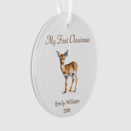 Erster Weihnachtsbabwirsch Ornament