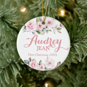 Erster Weihnachtsbaumschmuck für das Baby Keramik Ornament