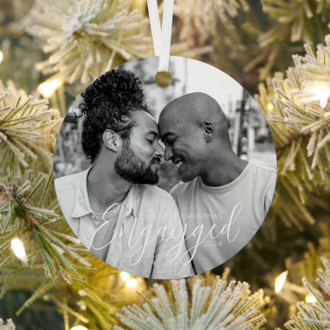 Erster Weihnachtsengayer-Gay Pride Personalisiert Ornament Aus Metall (InSitu)