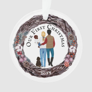 Erster Weihnachtsgebläse Ornament