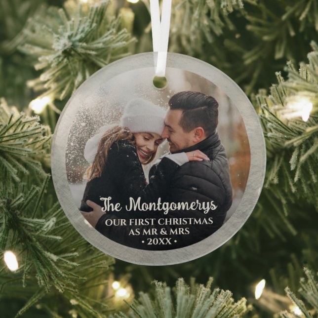 Erster Weihnachtsmann und Foto Ornament Aus Glas (InSitu)