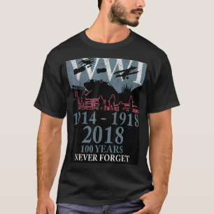Erster Weltkrieg Ww1 Wwi 100 Jahre Jubiläum T-Shirt