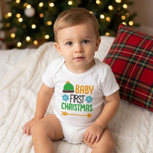 Erstes Baby-Weihnachten Baby Strampler