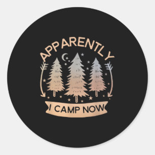Erstes Camping Süße Neue Camper Rv Anscheinend Ich Runder Aufkleber