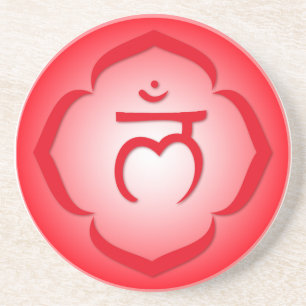 Erstes Chakra - Muladhara Sandstein Untersetzer