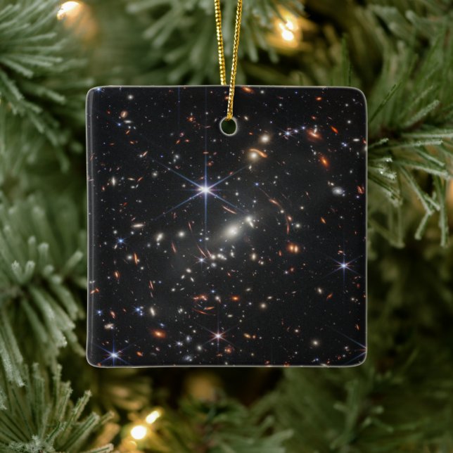 Erstes Deep Field of Universe von James webb Keramikornament (Baum)
