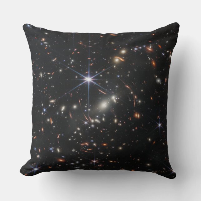 Erstes Deep Field of Universe von James webb Kissen (Vorderseite)