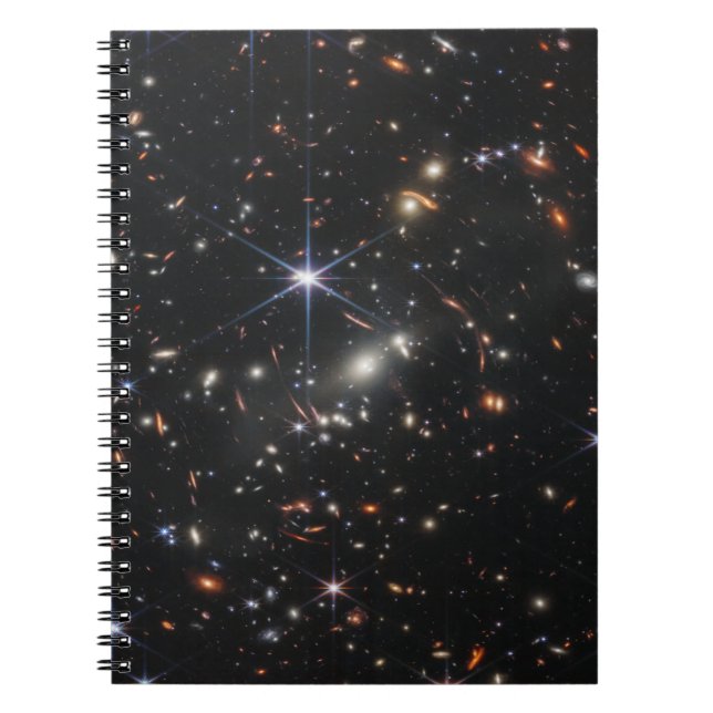 Erstes Deep Field of Universe von James webb Notizblock (Vorderseite)