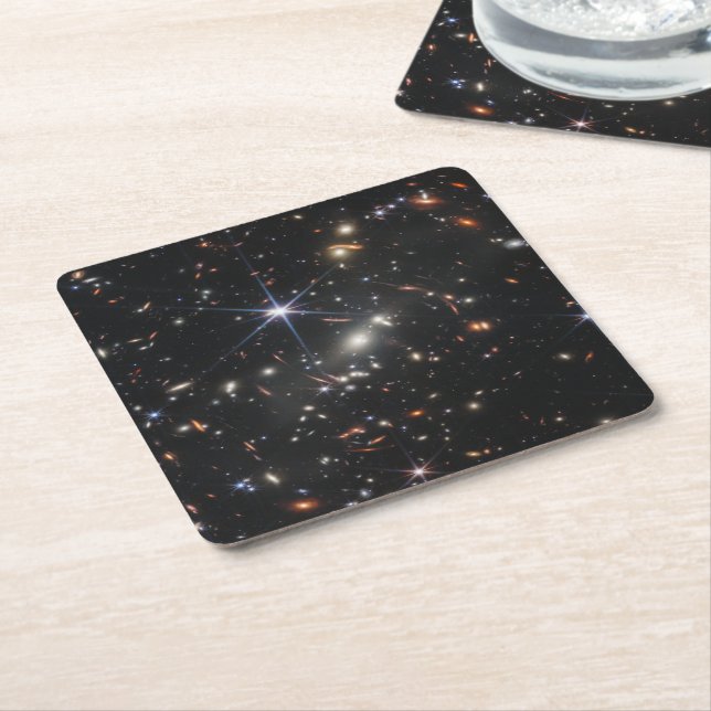 Erstes Deep Field of Universe von James webb Rechteckiger Pappuntersetzer (angewinkelt)