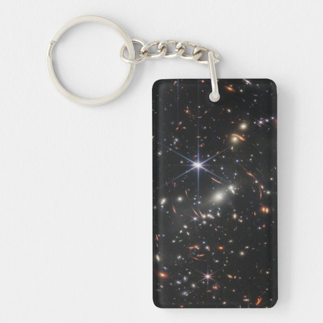 Erstes Deep Field of Universe von James webb Schlüsselanhänger (Vorderseite)