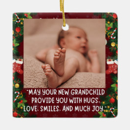 Erstes Enkelkind Keramikornament