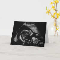 Erstes Foto Je Babyparty mit Ultraschallbild