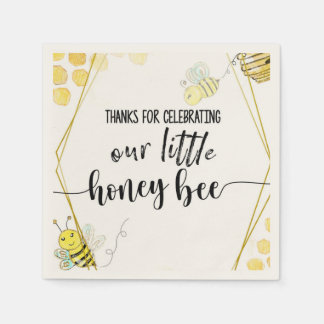 ERSTES GEBURTSTAG, BEE PARTY, WURDE THEMIERT SERVIETTE