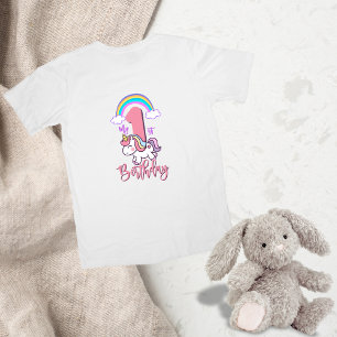 Erstes Geburtstags-Unicorn-Shirt Baby T-shirt