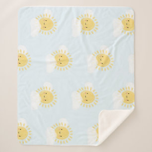 Erstes GeburtstagsBaby-Dusche Sonnenschein Niedlic Sherpadecke