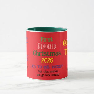 Erstes geschiedenes Weihnachten Tasse