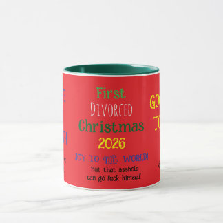 Erstes geschiedenes Weihnachten Tasse
