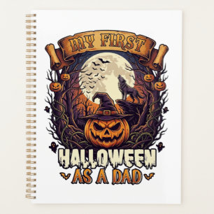 Erstes Halloween als Dad Kürbis Wolf Mond_1 Planer