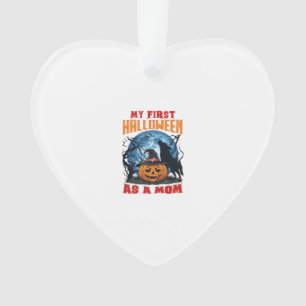 Erstes Halloween Als Mutter Kürbis Wolf Mond_1 Ornament