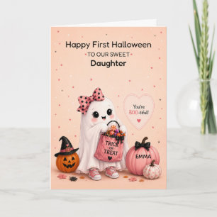 Erstes Halloween der Tochter, benutzerdefinierter Karte