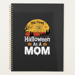 Erstes Halloween Mama Vintage Sonnenuntergang Desi Planer