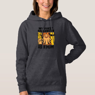 Erstes Halloween-Mutter-Shirt Vintage-Geister-Desi Hoodie