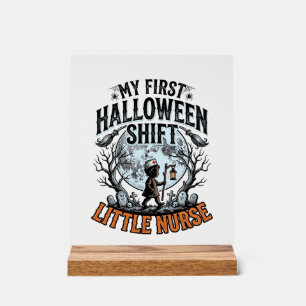 Erstes Halloween-Nurse-Spooky-Moon-Kostüm für Säug Acrylschild