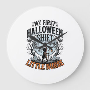Erstes Halloween-Nurse-Spooky-Moon-Kostüm für Säug Große Wanduhr