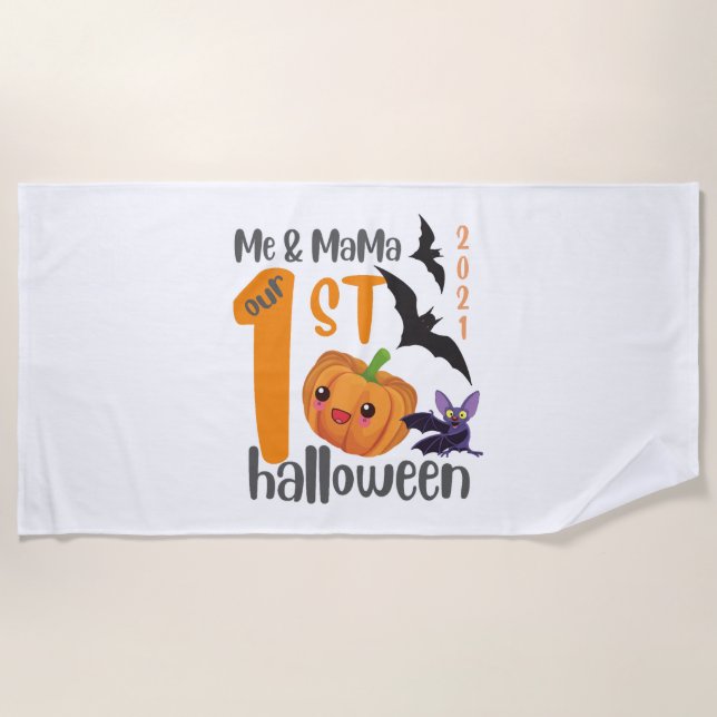 erstes Halloween Strandtuch (Vorderseite)