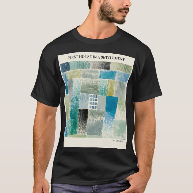 ERSTES HAUS IN EINER ABSETZUNG VON PAUL KLEE,Abstr T-Shirt (Vorderseite)