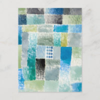 Erstes Haus in einer Siedlung - Paul Klee - Postka