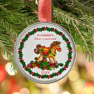 Erstes Heirloom-Ornament des Babys Ornament Aus Metall