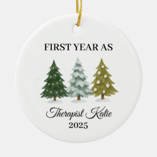 Erstes Jahr als Therapeut, Therapeuten-Schmuck Keramik Ornament