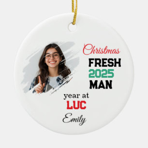 Erstes Jahr am College-Schmuck, maßgeschneiderter Keramik Ornament