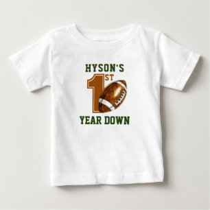 Erstes Jahr   Fußball 1. Geburtstag Party Baby T-shirt