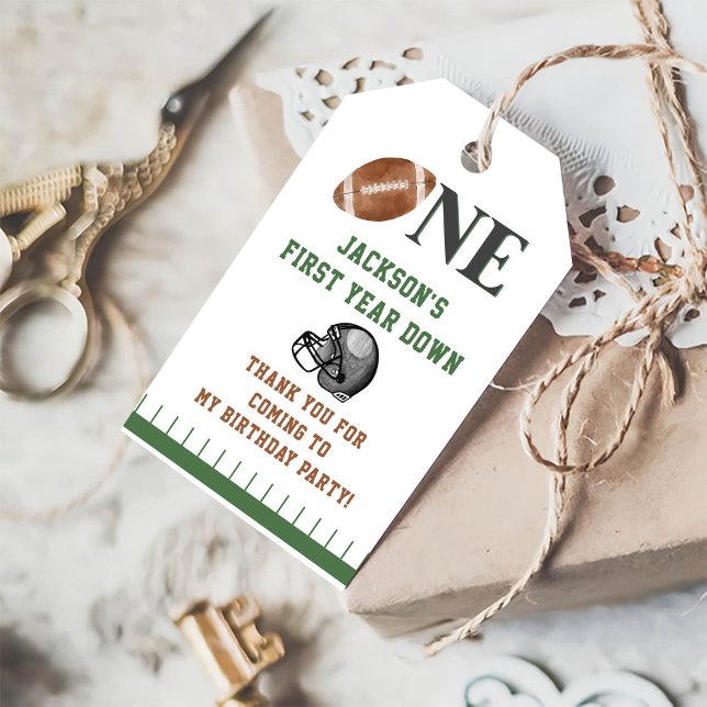 Erstes Jahr Fußball Geburtstag Vielen Dank Geschenkanhänger (Von Creator hochgeladen)