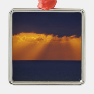 Erstes Licht über Tasman Sea, Australien Silbernes Ornament