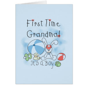 Erstes Mal-Großmutter der Jungen-T-Shirts und der