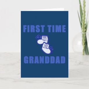Erstes Mal-Opa-T-Shirts und Geschenke Karte