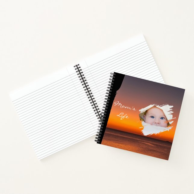 Erstes Muttertags-Notizbuch – Sunset-Design Notizbuch (Innenseite)