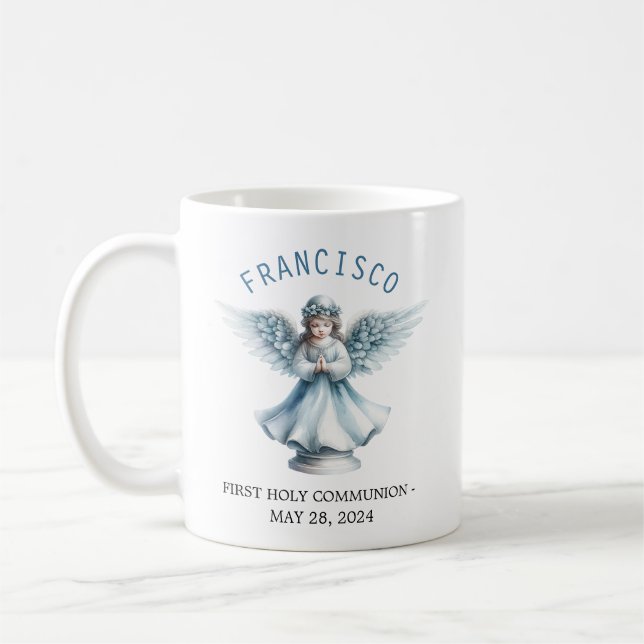 Erstes religiöses Ereignis der Heiligen Kommunion  Kaffeetasse (Links)