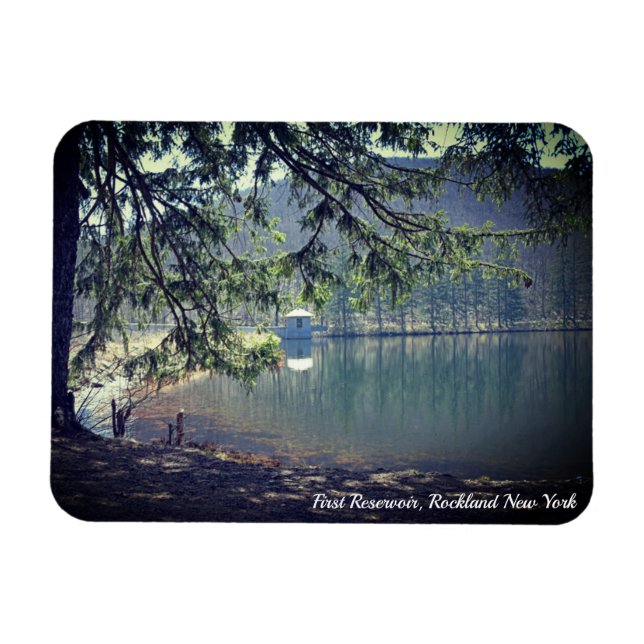 Erstes Reservoir im Rockland Landkreis Postkarte Magnet (Horizontal)