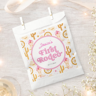 Erstes Rodeo Cowgirl Pink 1. Geburtstagsfeier Geschenktütchen