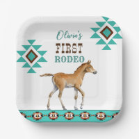 Erstes Rodeo südwestliches türkisfarbenes Pferd