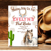 Erstes Rodeo Western Hufeisenmuster 