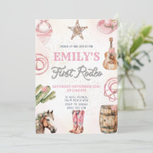 Erstes Rodeo Wild West Girl 1. Geburtstag Party